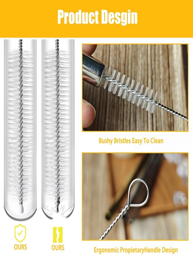 CIDYAUST Straw Cleaner Brush for Stanley Cup, Straw Cleaning Brush and Nylon Bristles, Straw Brush for Baby Bottles, Glass/Silicone Straws or Hummingbird Feeders，Straw Cleaner Set 3 Pack. - Image 3